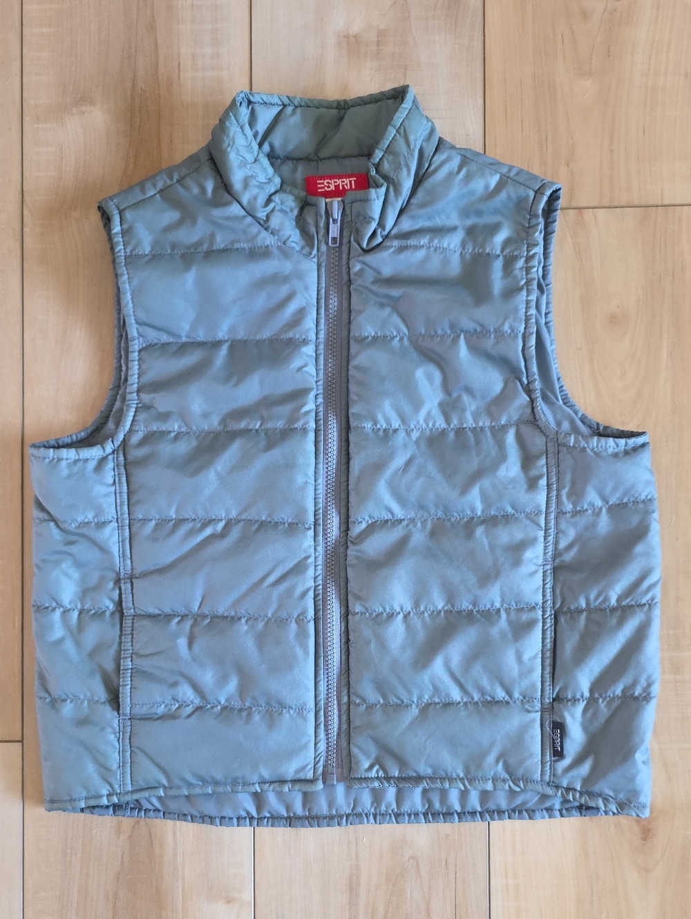 Vintage Esprit Gray Quilted Vest - Small